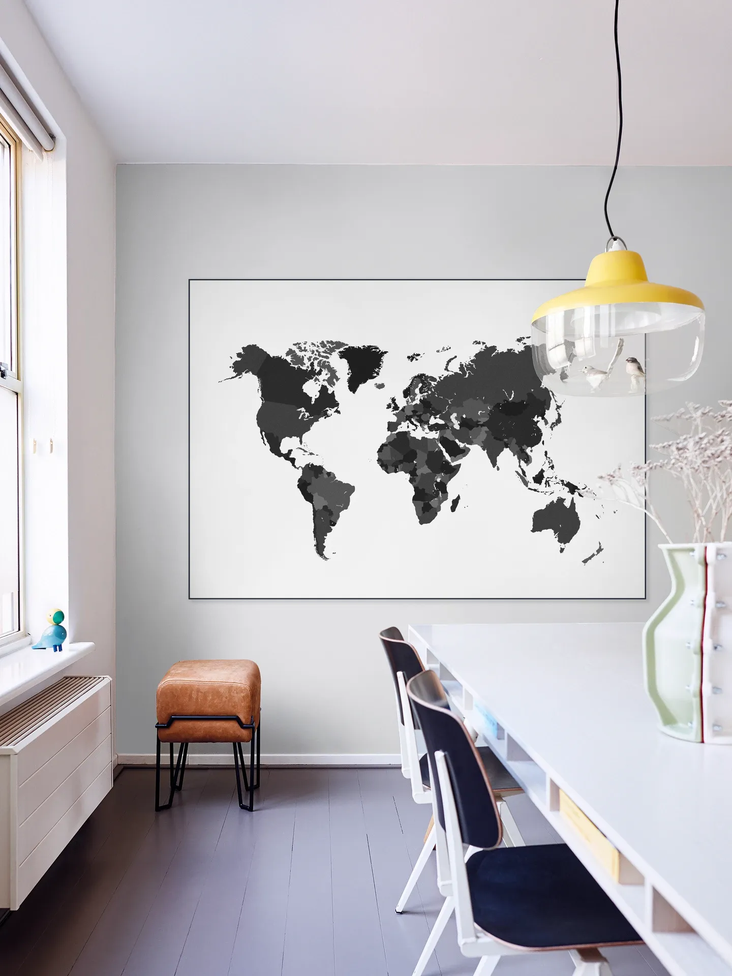World Map white