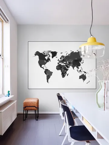 World Map white