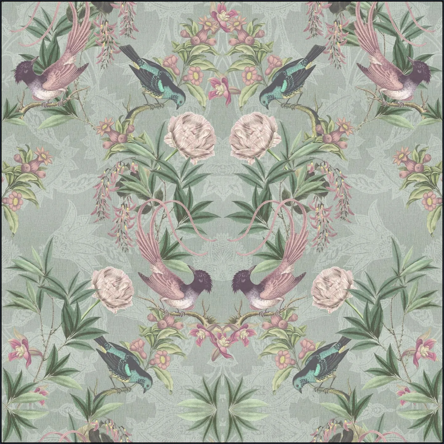 Rococo Birds and Flowers