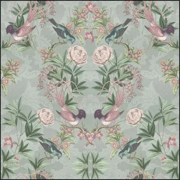 Rococo Birds and Flowers
