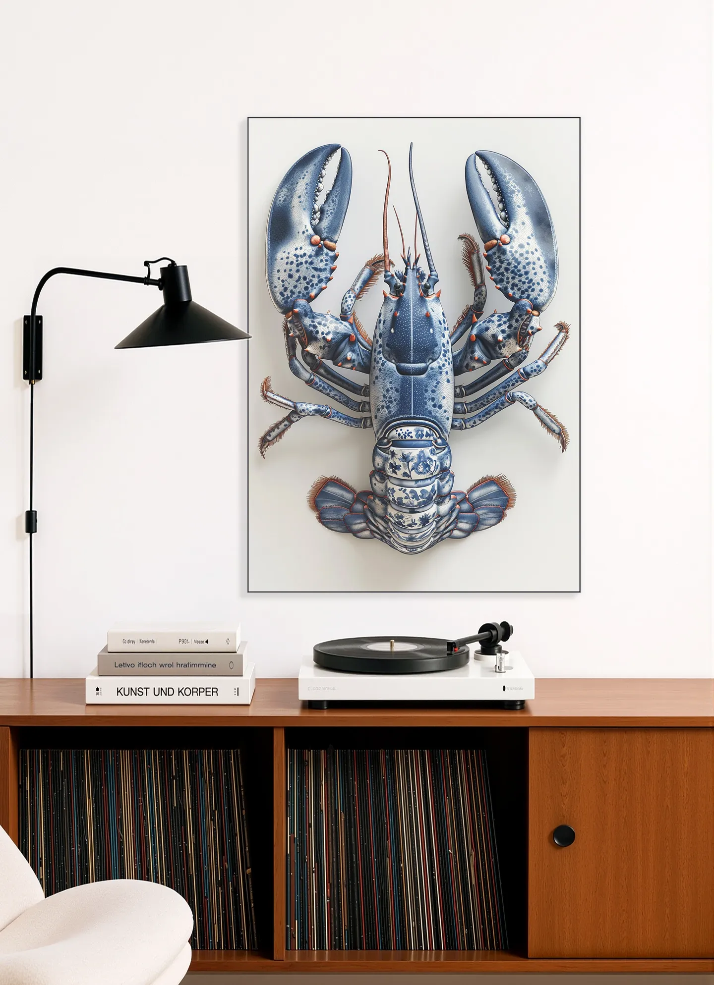Delft Blue Lobster - White