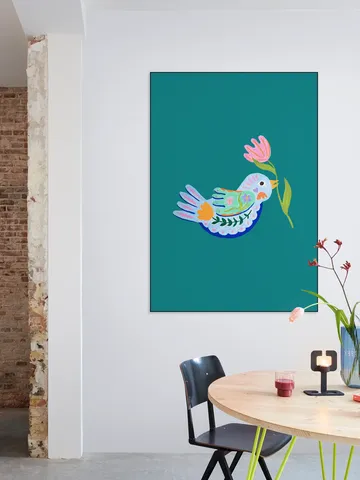 Floral Fantasy Bird