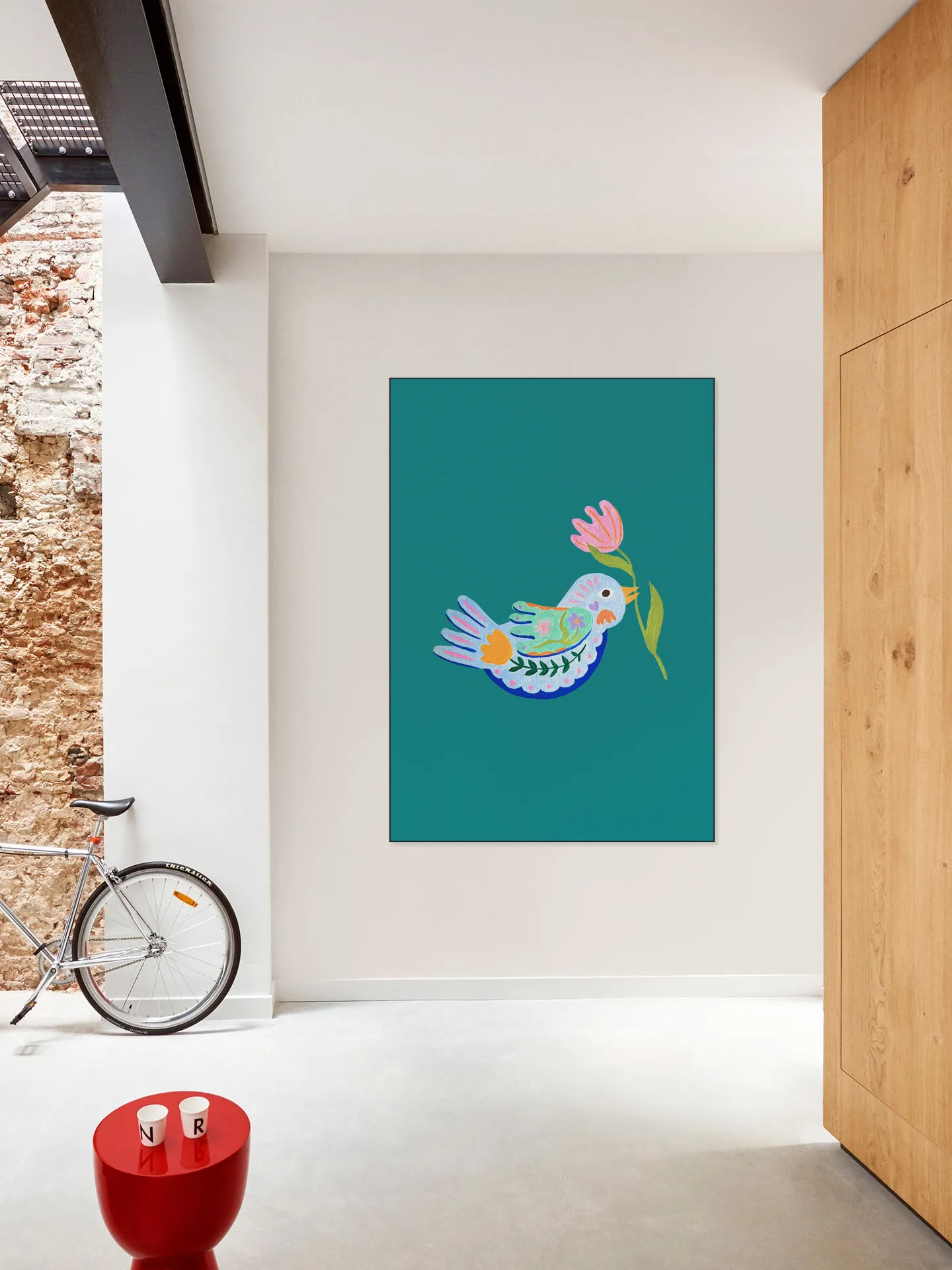 Floral Fantasy Bird