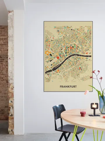 Frankfurt Mosaic Map