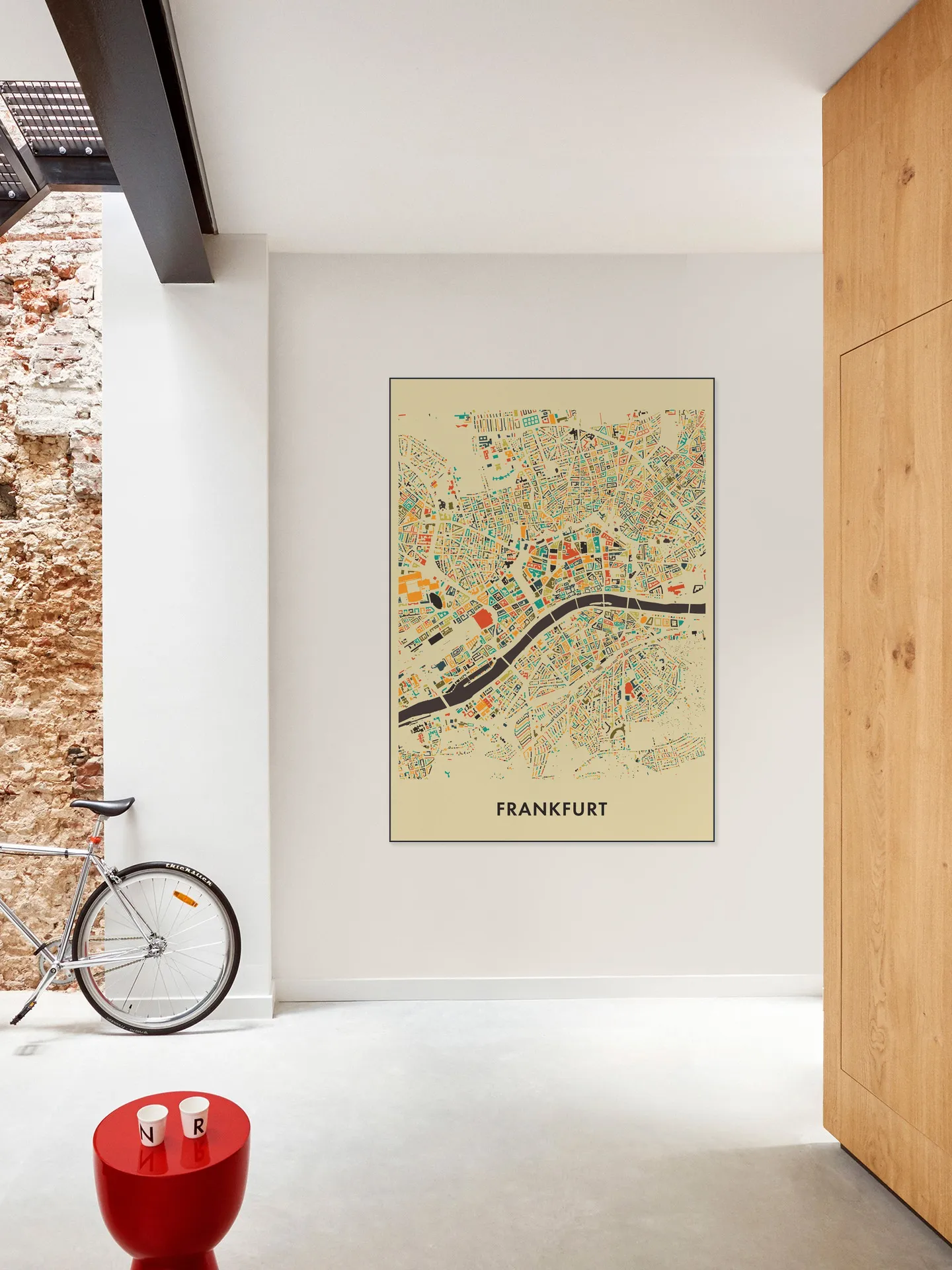 Frankfurt Mosaic Map
