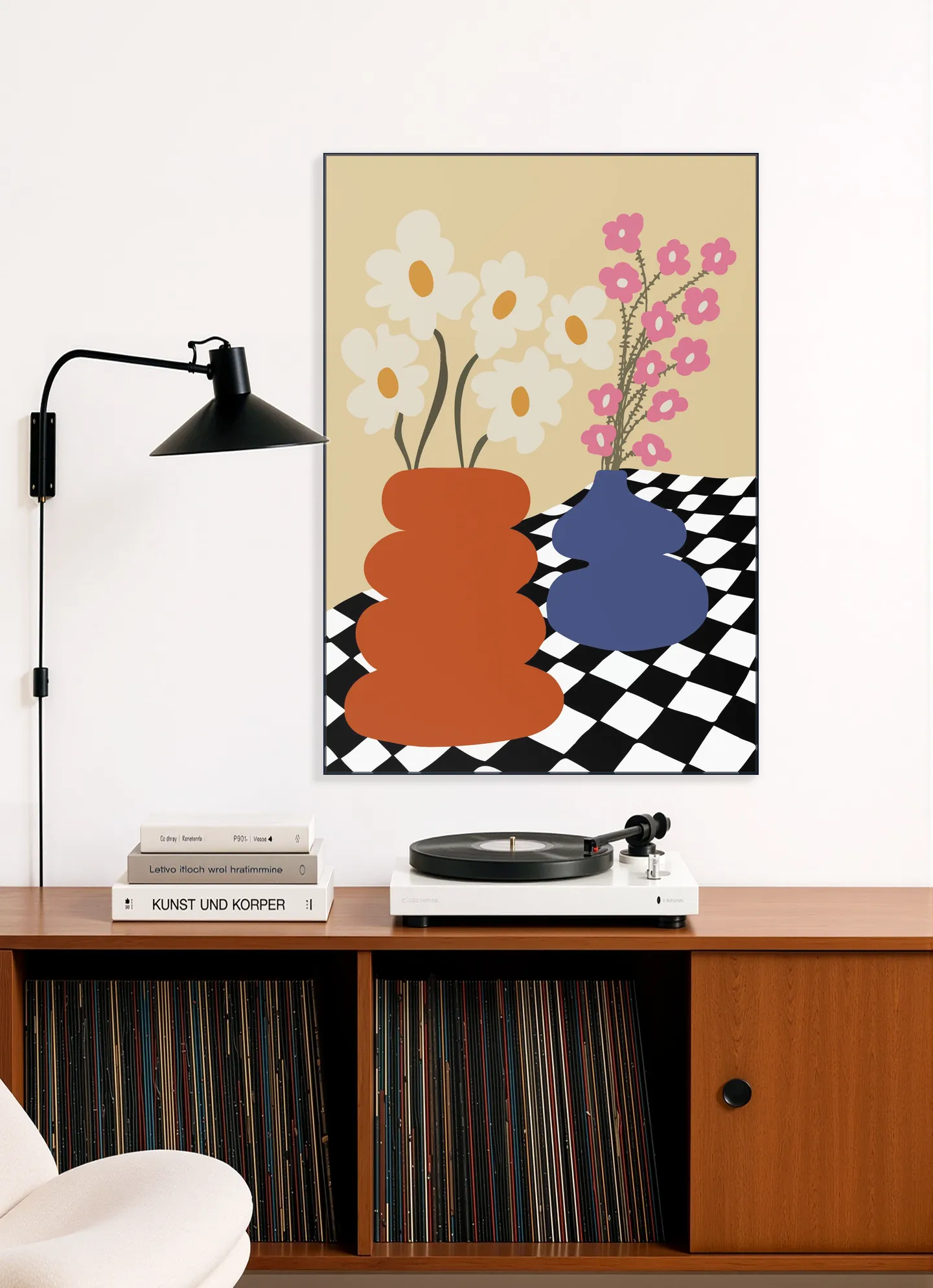 Two Blooming Pottery
