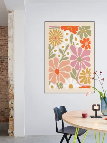Flower Power Orange Pink