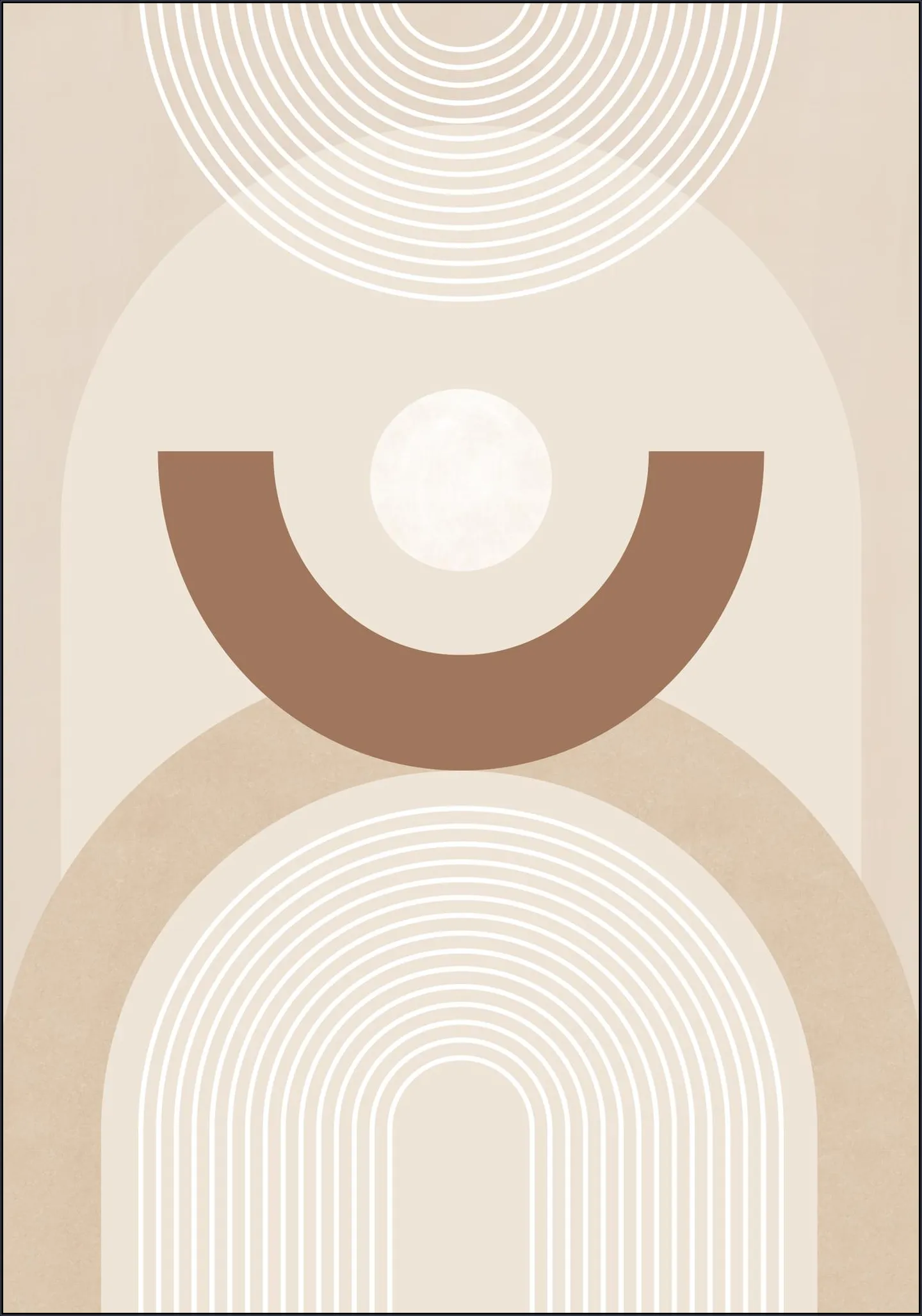 Beige Mid Century Poster No.1