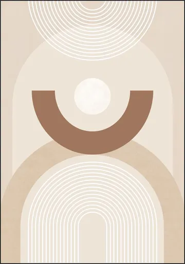 Beige Mid Century Poster No.1