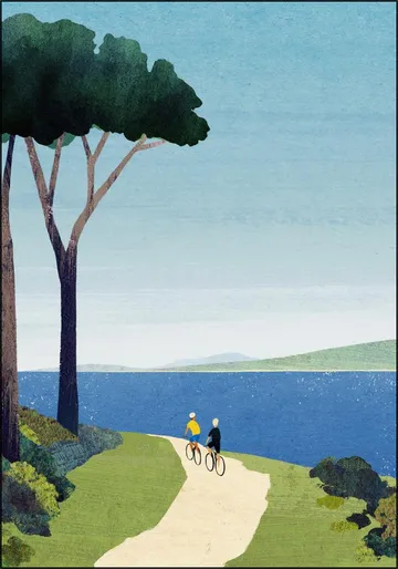 Cycling by the Sea