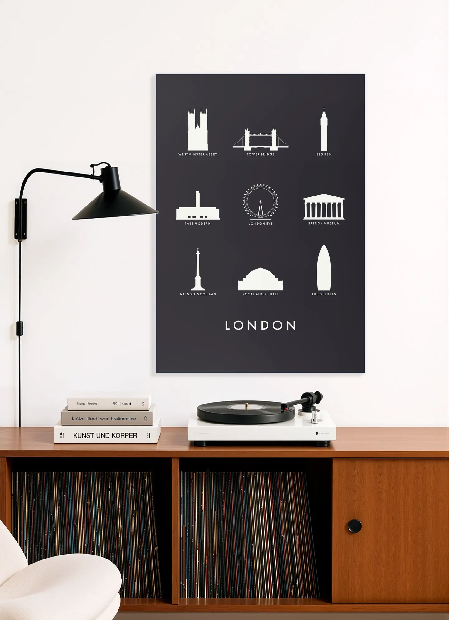 London Architecture black