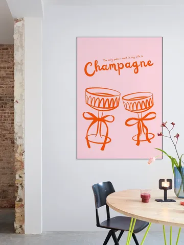 Pink Champagne Toast