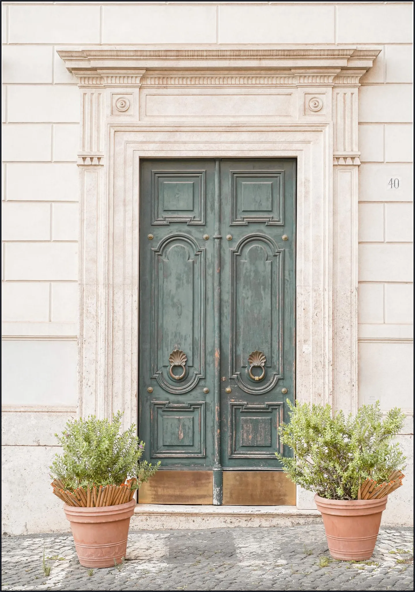 The Green Door in Rome