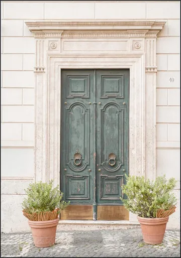 The Green Door in Rome