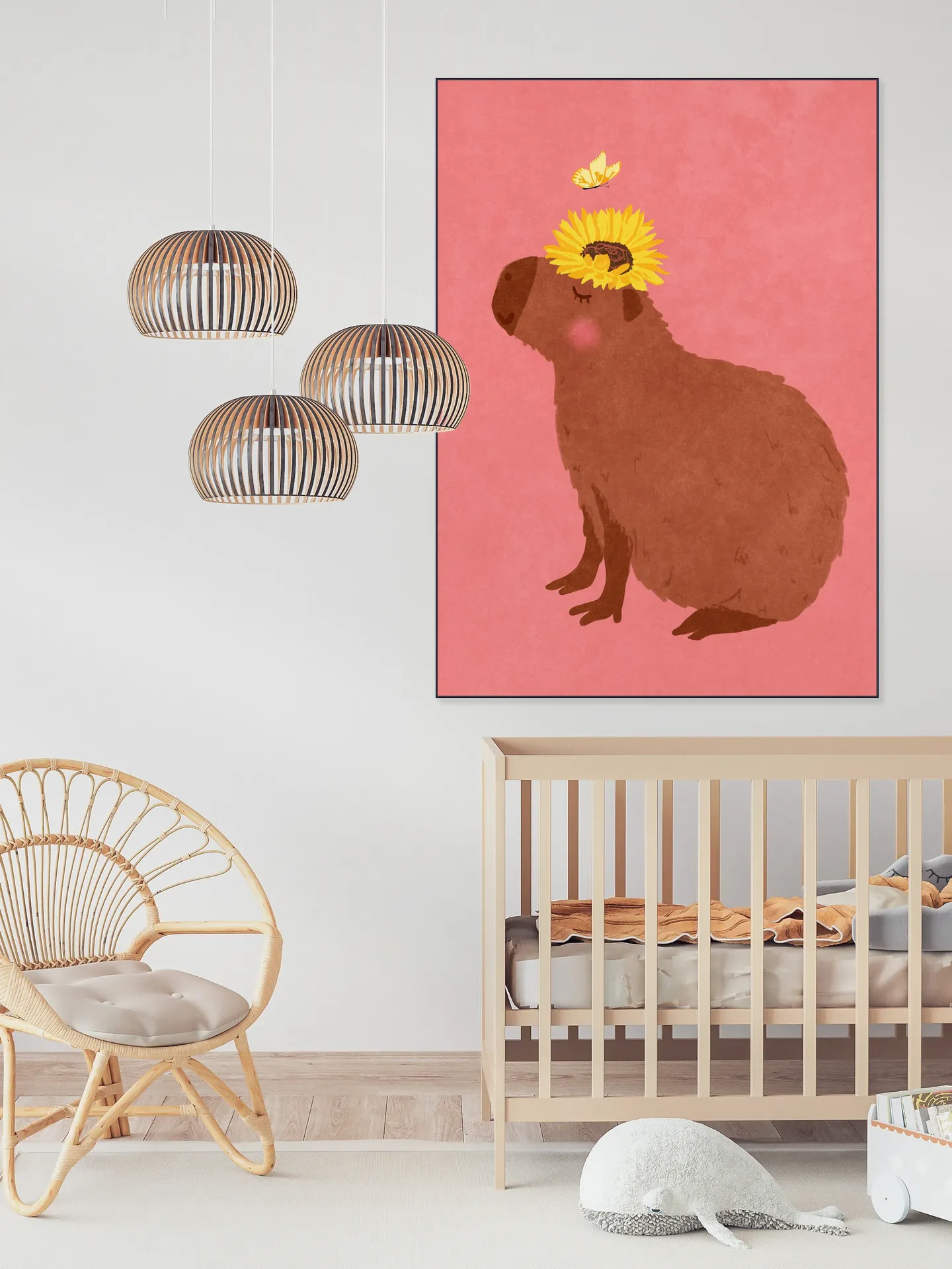 Capybara With Sunflower