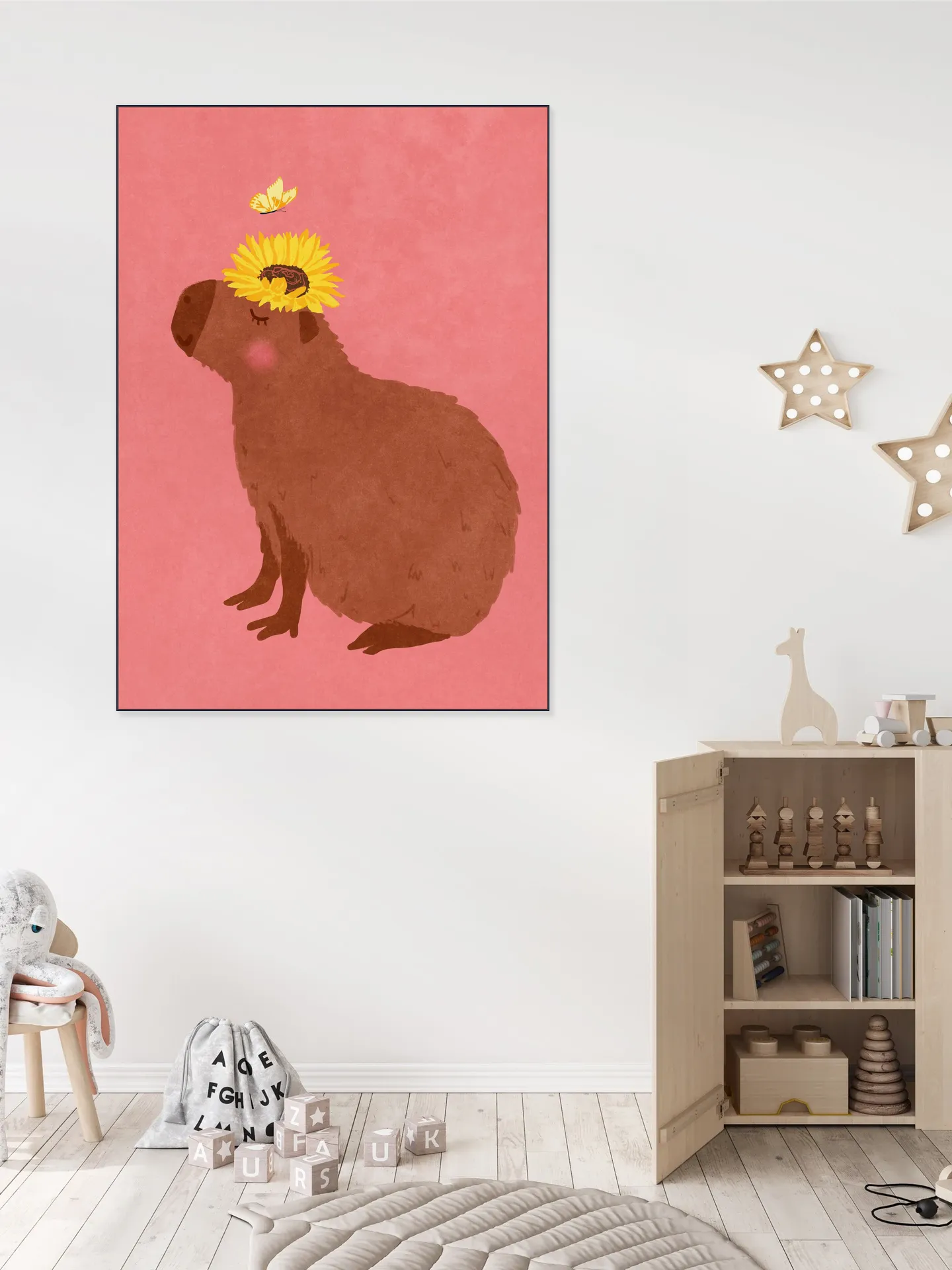 Capybara With Sunflower