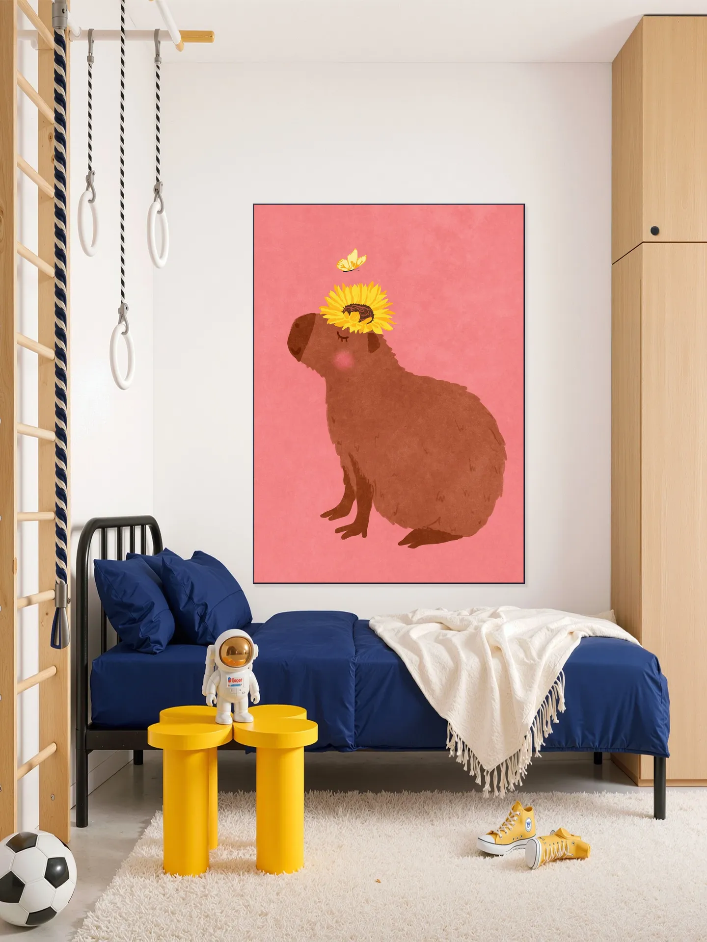 Capybara With Sunflower