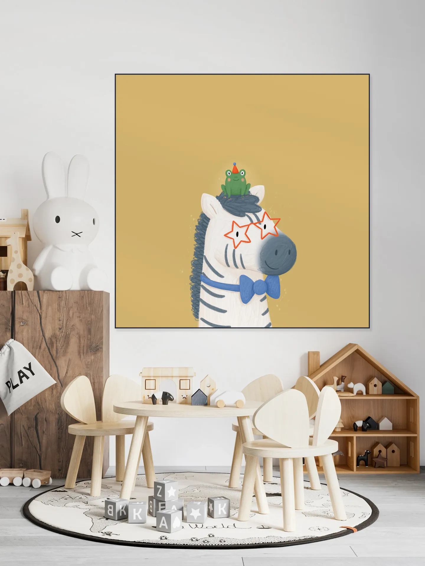 Zebra & Frog