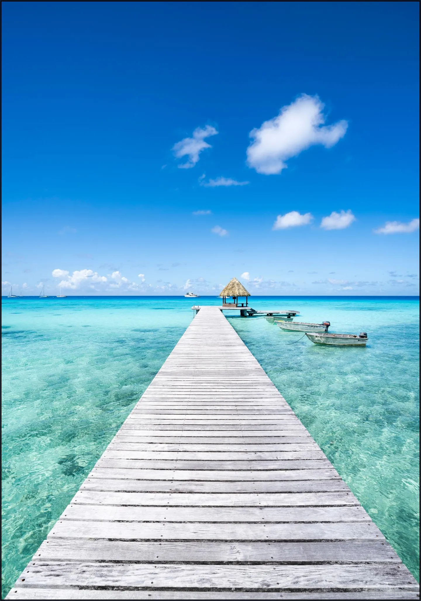 Wooden Pier - French Polynesia