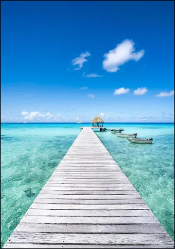 Wooden Pier - French Polynesia